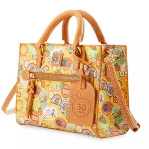 Dooney & Bourke Orange Floral Patch Satchel